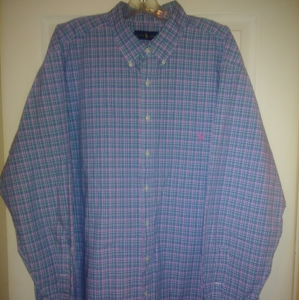 Ralph Lauren casual men button down shirt